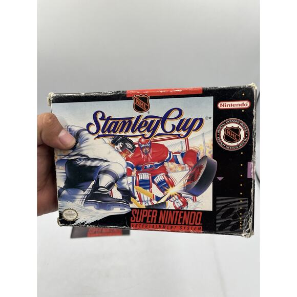 NHL Stanley Cup (Super Nintendo Entertainment System, 1993) - Complete In Box! - Picture 10 of 13